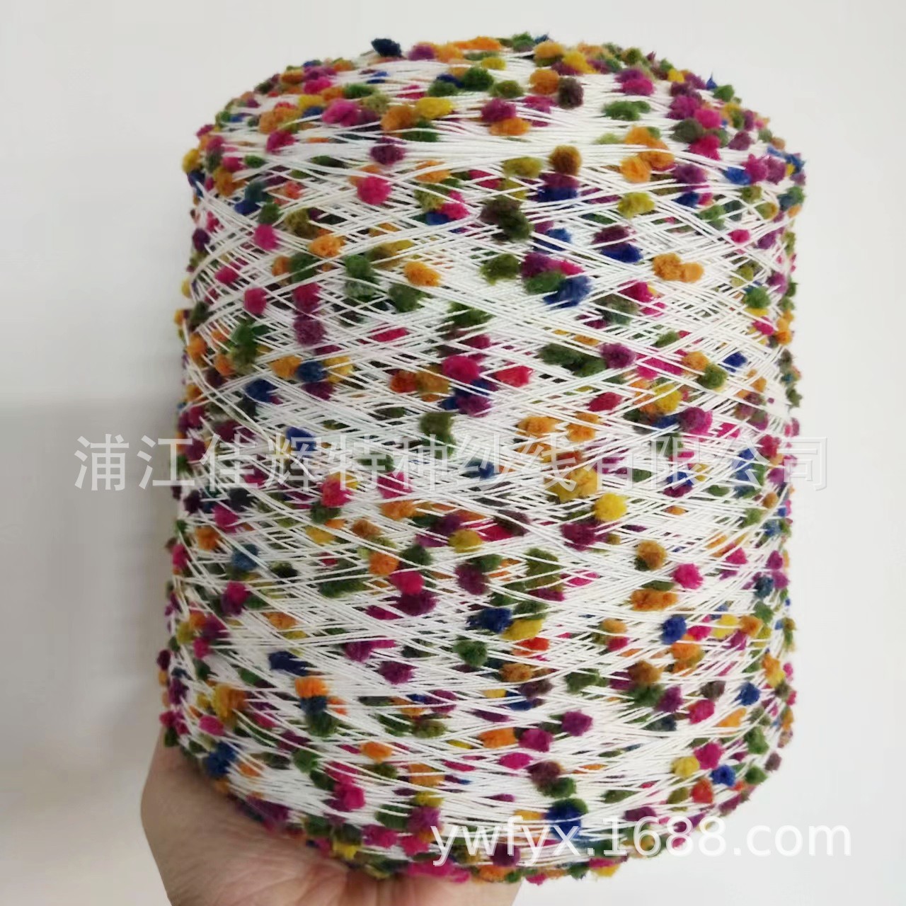 厂家直销 乒乓纱 豆豆纱混纺纱 手编制帽子手套围巾 特种纱花式纱