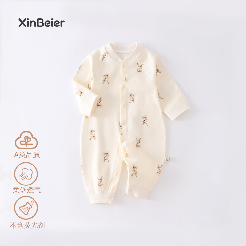 Baby Jumpsuits, Newborn Spring & Fall Seasons, Newborn Baby Clothes, Spring Pure Cotton Autum Baby Clothes