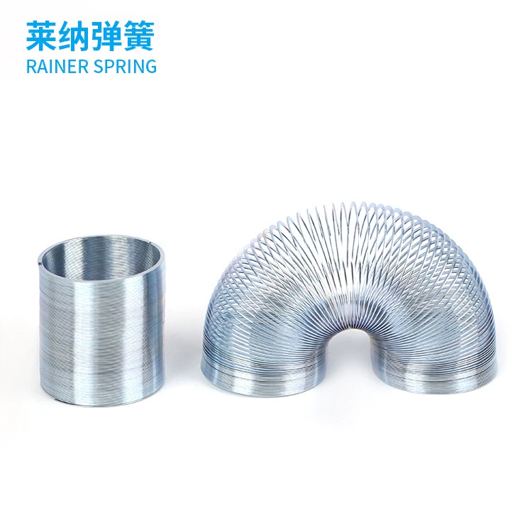 Американский Slinky умный призрак весенний мини металлический Радужный круг мини металлический замечательный круг серебристый