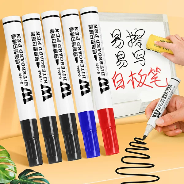Whiteboard pen can erase the blackboard special water-based brush thick head marker black red marker pen G5566