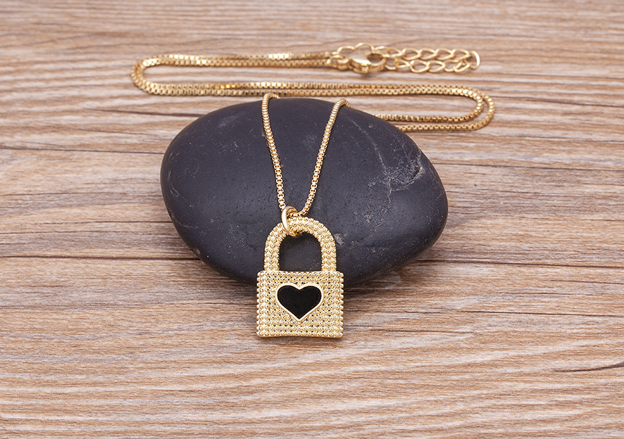 Heart Lock Pendant Necklace