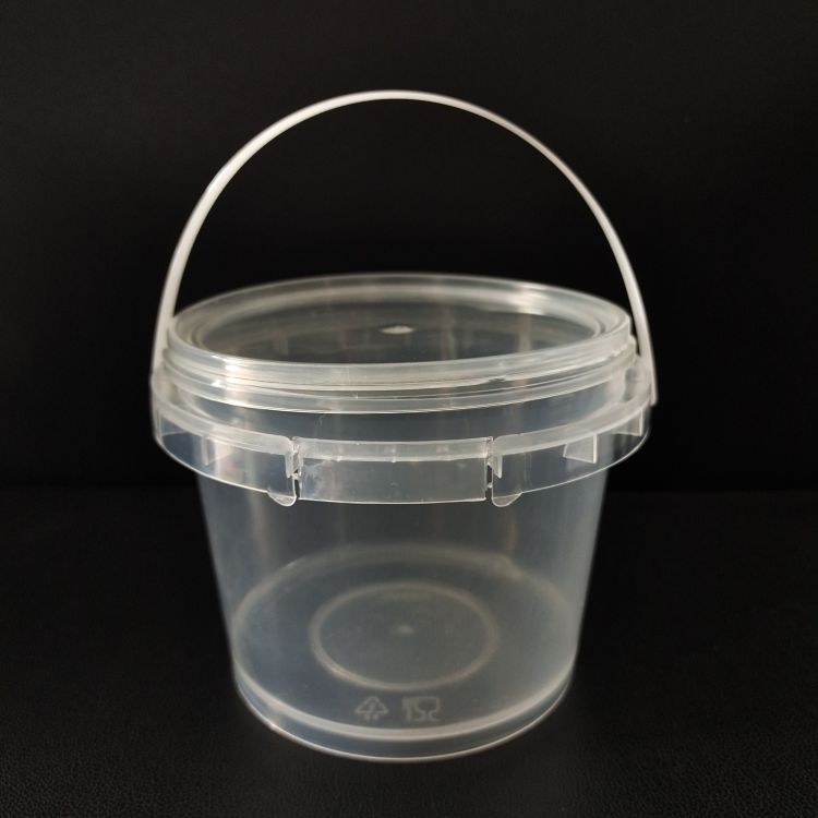 600ml橡皮泥桶玩具桶600克PP食品级透明圆桶