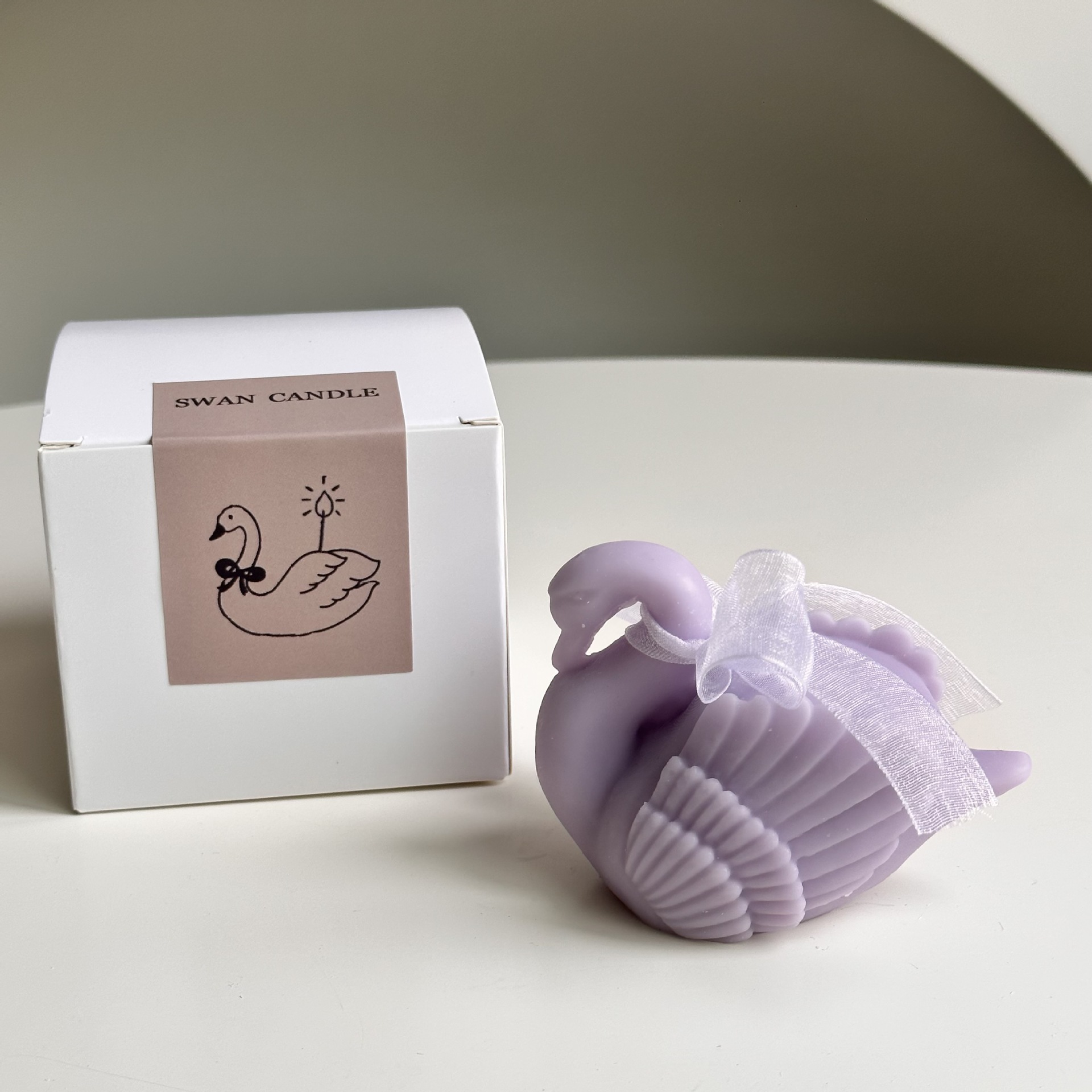 Schwanengöttin-Bankett-Gastgeschenk-Aromakerze, Muttertagsgeschenk, Lehrertagsgeschenk, Ornament_voghion.com