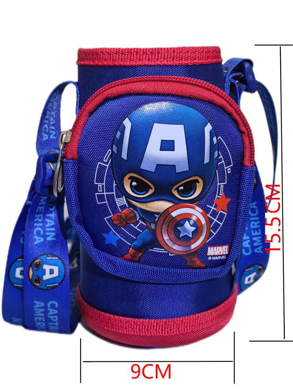 Cartoon genuine glass, children's bag strap, protective case, with embroidery