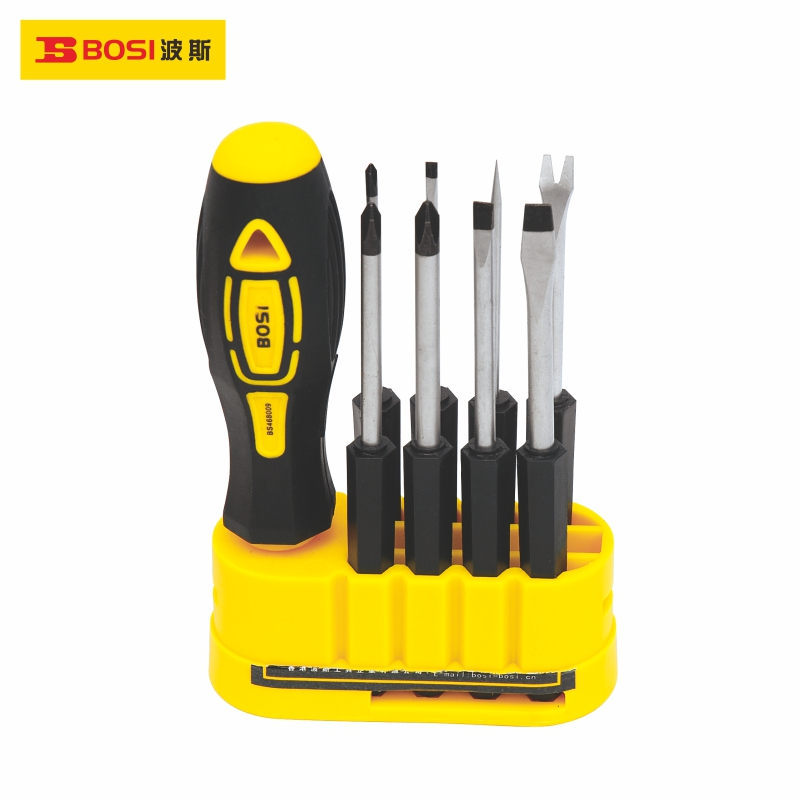 波斯工具铬钒钢9件套多用螺丝批螺丝刀BS468009