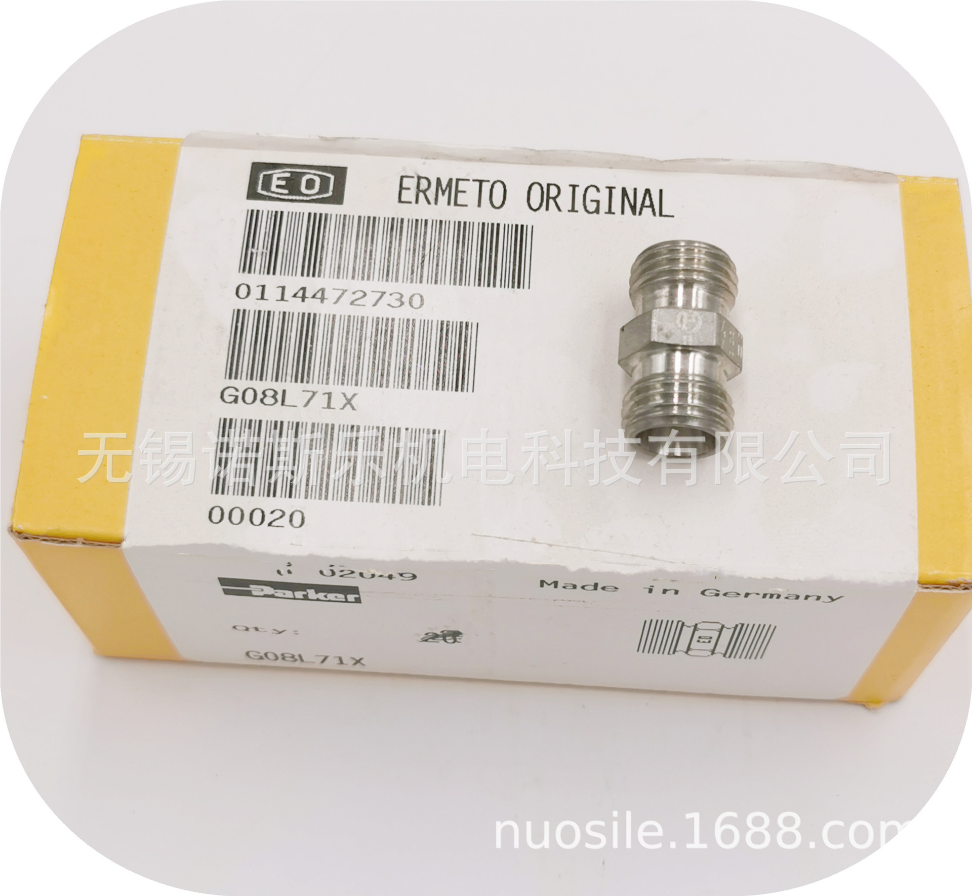 Parker G系列不锈钢直通接头