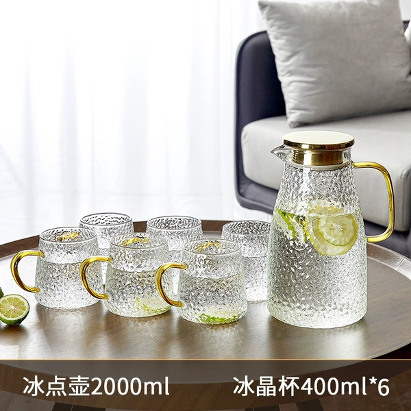 [冰点壶2000ML+冰晶杯6只]