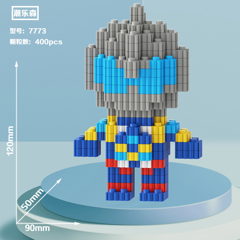 Noche puesto en el mercado de suministro al por mayor de partículas de diamante en miniatura bloques de construcción de juguete de montaje de partículas juguetes regalo educativo descompresión