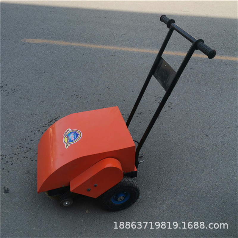 手推式除锈机 钢板工字钢去锈除锈工具 钢丝轮打磨除锈机