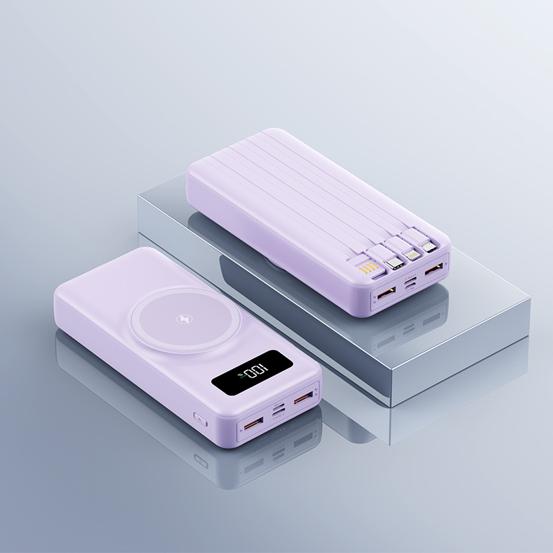 MagSafe Magnet inalámbrico 3c carga rápida con cable de carga rápida 2w mA fuente de alimentación portátil conveniente de gran capacidad