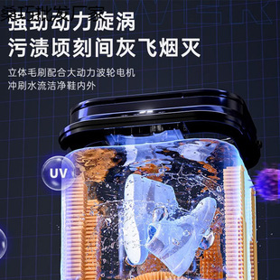 Full-Wall Brush] New Shoe Washing Machine, Household Small Fully Automatic Shoe Brushing Machine, Special Shoe Washing and Sock Washing Machine