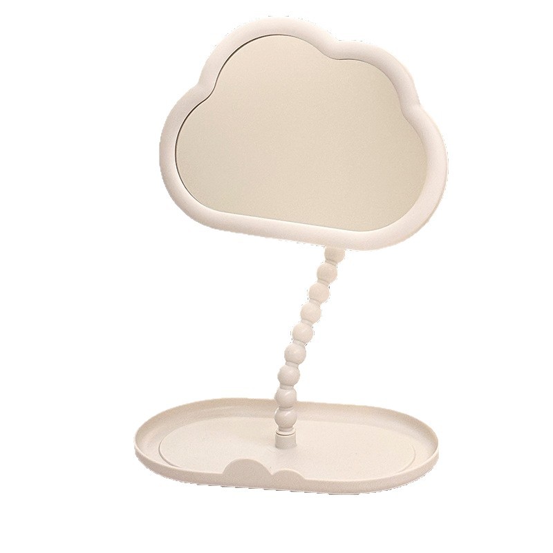 2025 nuevo espejo de maquillaje de nubes de escritorio de oficina en el hogar espejo de escritorio de alto valor de la cara de la comodidad espejo de maquillaje