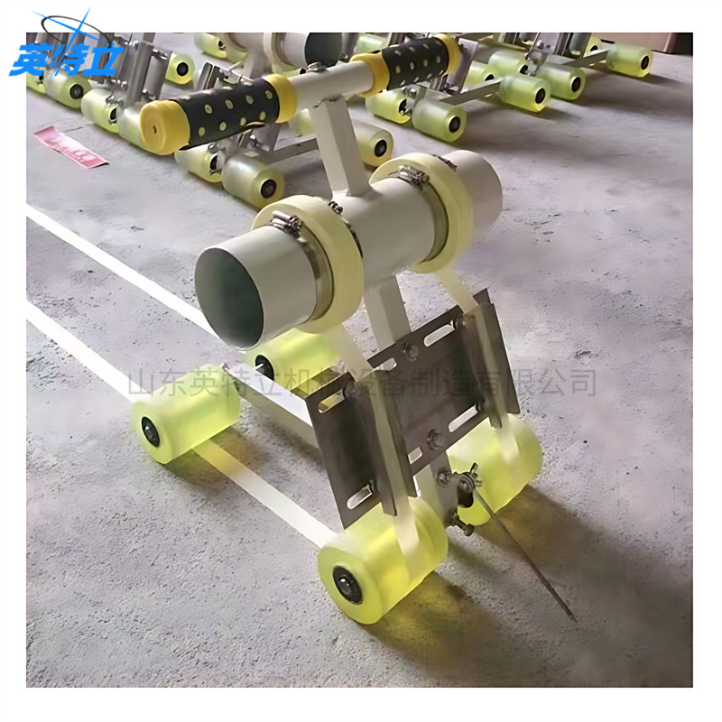 美纹纸胶带粘贴机车位划线手推警戒线贴带机篮球场地坪标线机