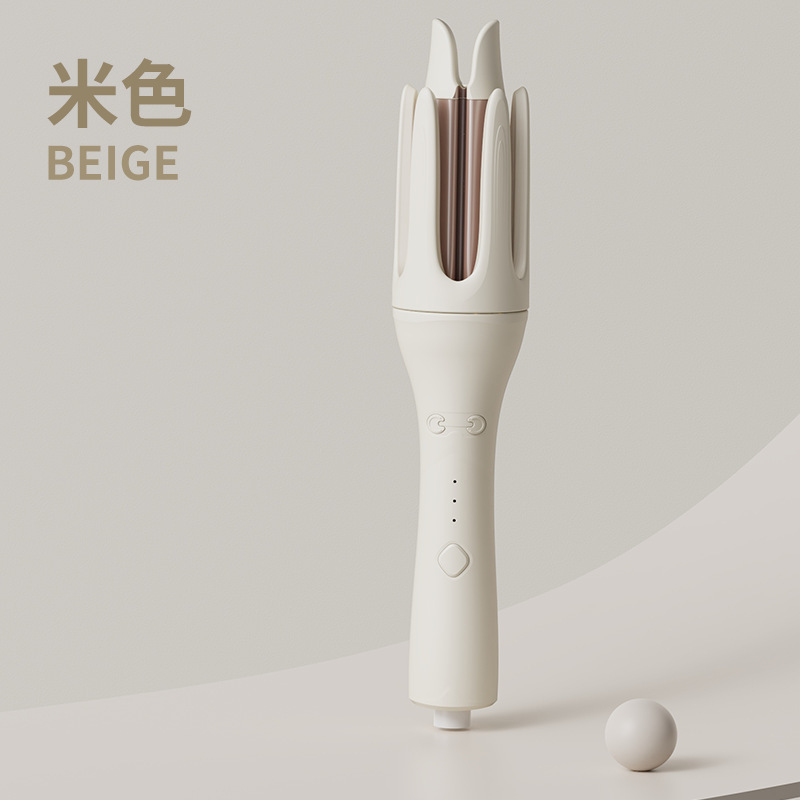 メーカー直送 ヘアアイロン ビッグウェーブ 全自動ヘアアイロン 電動回転 韓国風 レイジーヘア エッグロールワンド|undefined