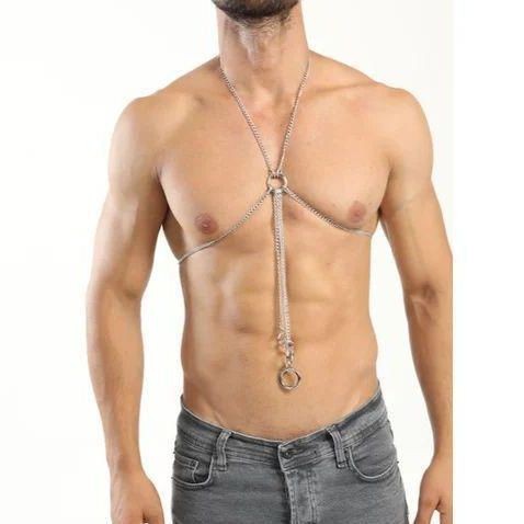 Cadena de cuerpo sexy de los hombres SM Cadena de desgaste sexual hueco sexy vinculante accesorios de coqueteo cadena del cuerpo