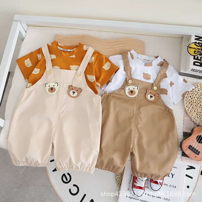 Tide, summer summer clothing, overall, children's trousers, 2023 collection, western style