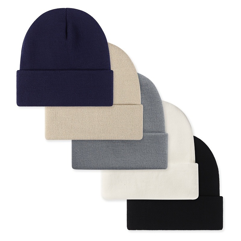 Aliexpress Autumn and Winter New Cross-Border Foreign Trade Dropshipping Acrylic Skullies Beanies Unisex