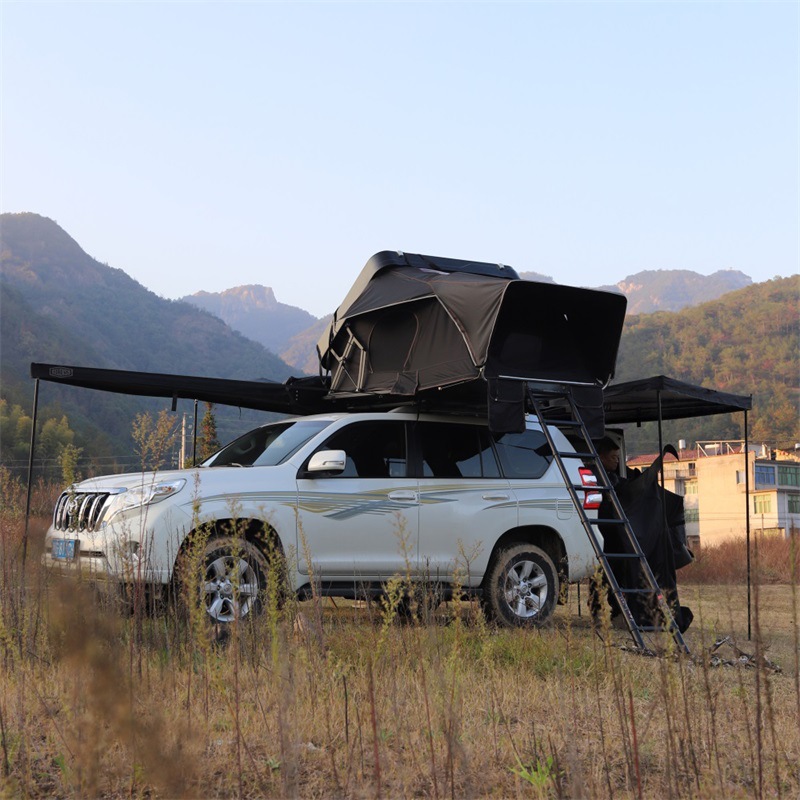 Outdoor Fully Automatic Roof Tent Suv Car Off-Road Vehicle Car-Mounted Rv Self-Driving Tour Abs Hard Shell Foldable