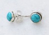 Turquoise fashionable earrings, hair accessory, jewelry, silver 925 sample, Birthday gift