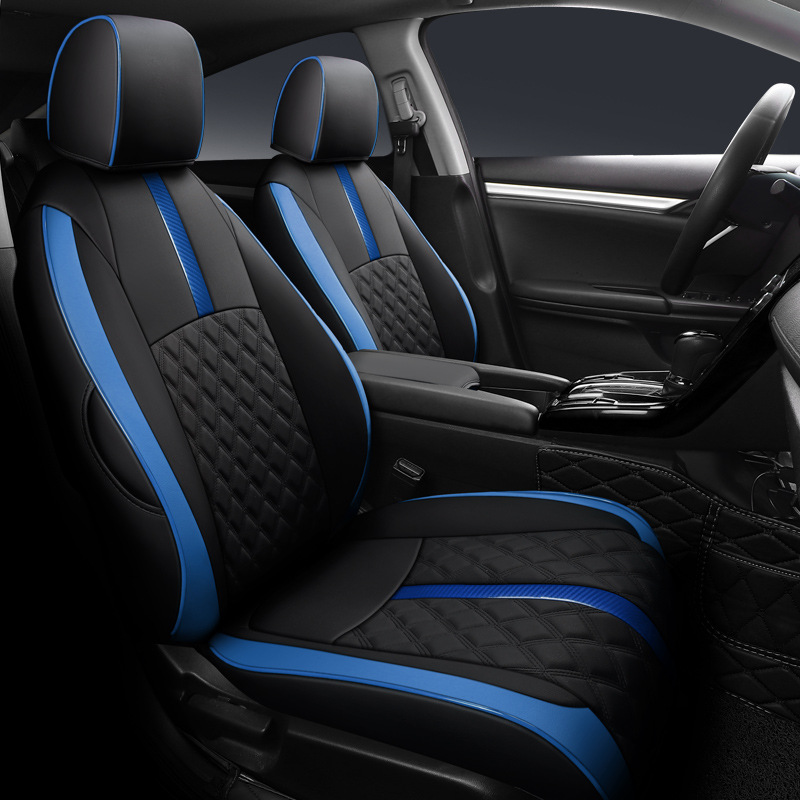 [Cross-Border] Civic 16-24 Model Year Car Seat Cushion, Wear-Resistant Full Leather Seat Cover for Export