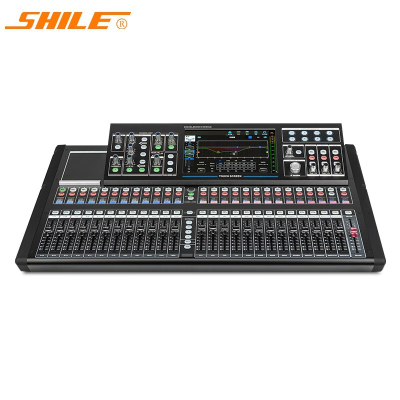 狮乐 专业数字调音台24路带网线接口电脑软件RS232控制天琴十八号