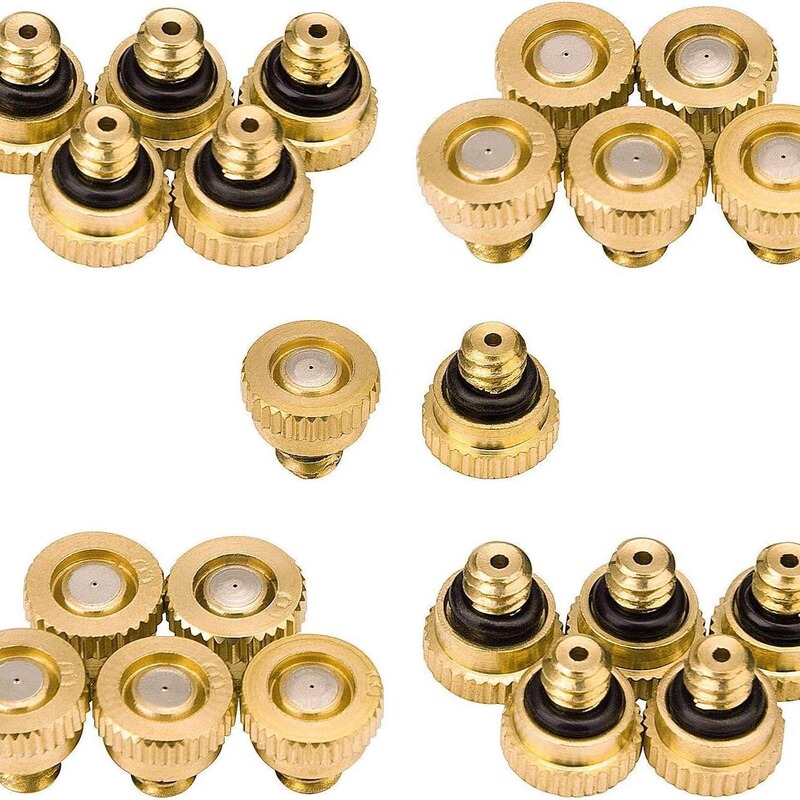 Amazon cross-border low pressure fine atomization nozzle cooling humidification brass nozzle nozzle accessories garden spray head Amazon cross-border low pressure fine atomization nozzle cooling humidification brass nozzle nozzle accessories garden spray head