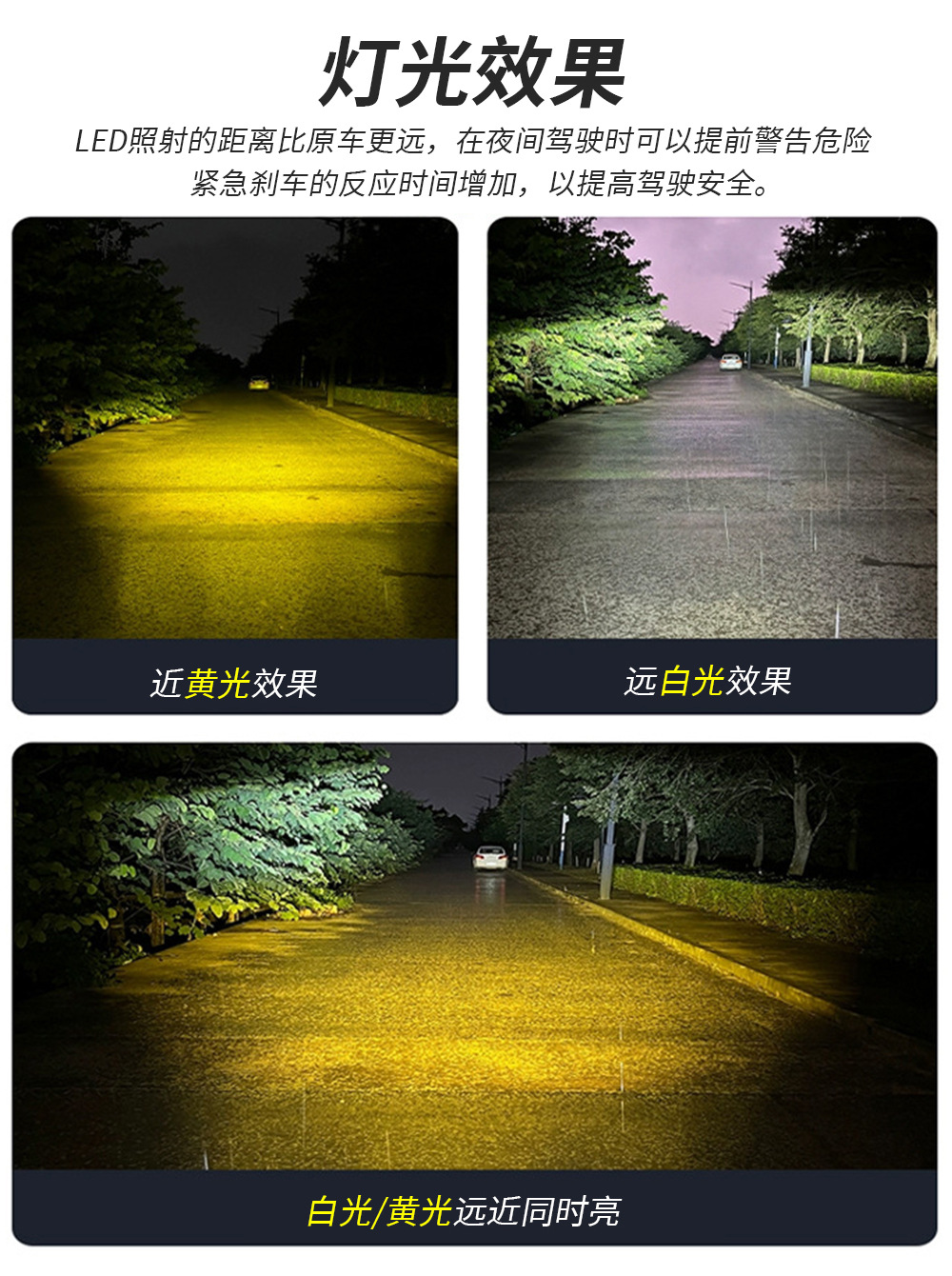 Cross-Border Motorcycle Electric Vehicle Led Modified Headlight Spotlight Crown Double-Eye Spotlight Waterproof Lens Spotlight