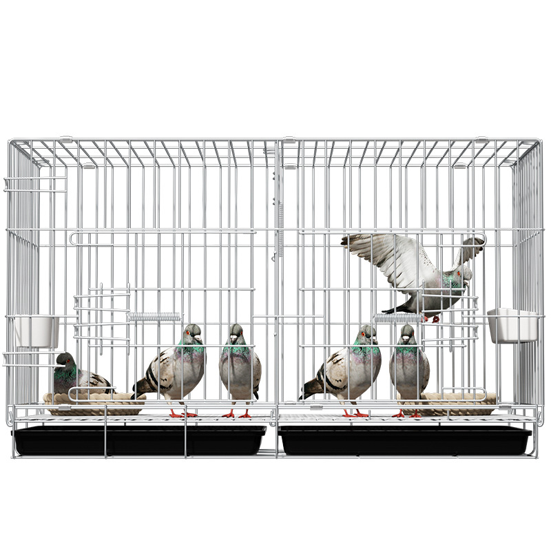 Jaula de palomas jaula de pájaros de cría doméstica jaula de Cría Grande jaula de palomas plegable con partición nido de palomas jaula de pollo jaula de pato