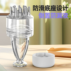 頭皮用アプリケーター、育毛液塗布ローラーマッサージ器、エッセンシャルオイルヘルスケアマッサージ液導入コーム、育毛と鎮静