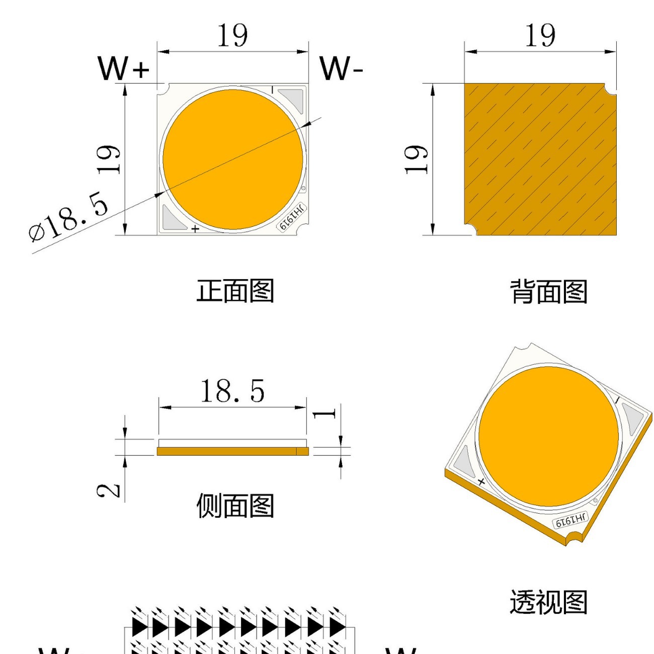 30W̫��ȫ����LED�������COB������17mmȫcobȫ���׵���