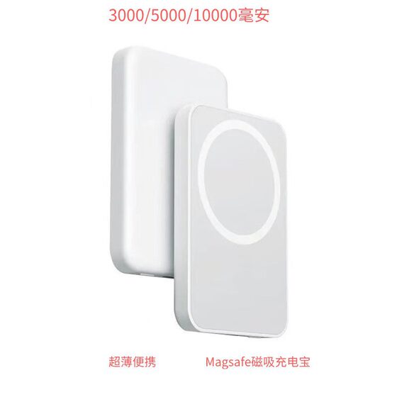 Cross-Border Applicable iPhone External Battery Magnetic Power Bank High-Looking Mini Wireless Back Clip Mobile Power Supply