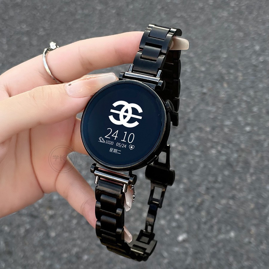 Suitable for Huawei Gt5/6 I-Shaped Metal Watch Gt3 Men's and Women's Watch4 Strap Huawei Bracelet 9/10 Wristband