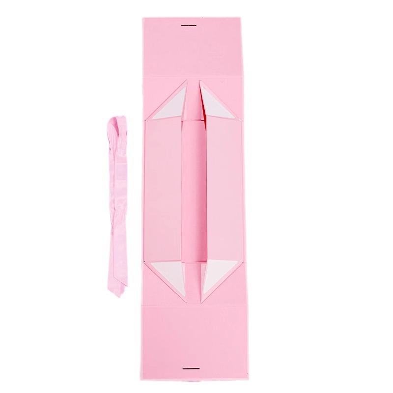 C6 Cinta Flip Caja plegable de doble puerta Blanco Color sólido Simplicidad Cosméticos Regalos Envases Caja de regalo Envases