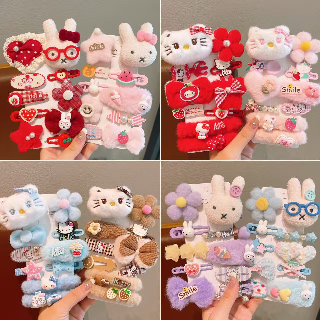 Nuevo pequeño libro rojo con gafas lindas conejo accesorios agujero zapatos correa de pelo ropa accesorios DIY lotes
