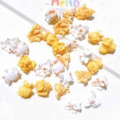 樹脂食品おもちゃ diy クリーム接着剤アクセサリー卸売携帯電話ケース装飾手作りポップコーンネックレス