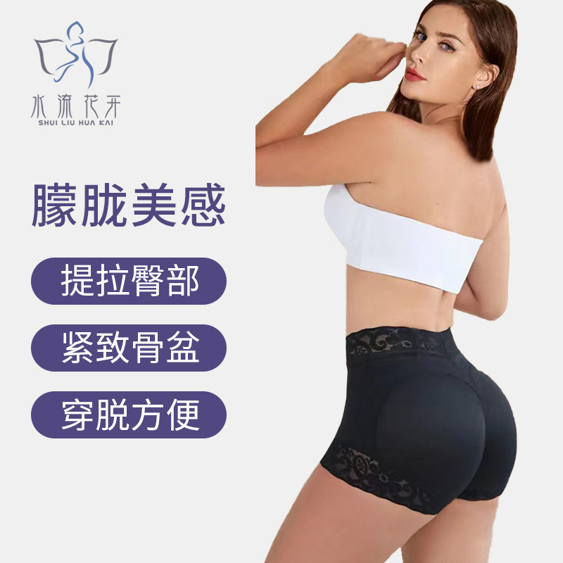 Nuevo Comercio exterior transfronterizo caliente verano cintura alta que forma la ropa interior encaje cintura que forma pantalones cortos de levantamiento de cadera que forman el vientre que forma los pantalones