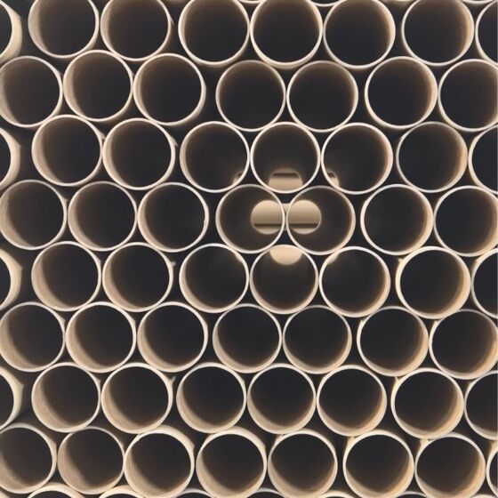 Paper Tube Paper Tube Hollow Tube Poster Tube Express Outer Packaging Kraft Packaging Tube Industrial Express Color White Cardboard Tube