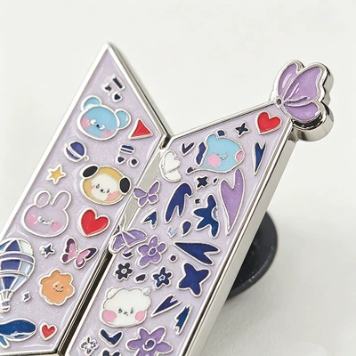 band BTS butterfly-shaped brooch for: Yaxa sancaqları