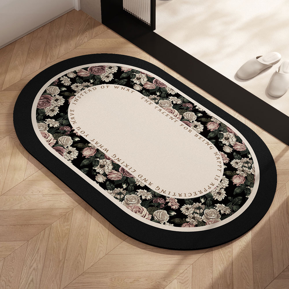 almohadilla de barro de diatomeas almohadilla absorbente de agua puerta de baño antideslizante inodoro doméstico almohadilla alfombra puerta de entrada