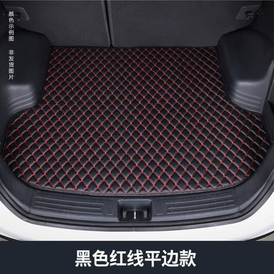 mat, specialized car accessory, Trunk Mat - black-with-red-line-flat-edge-thickened-version-audi-q3-19-25-models-upper-layer