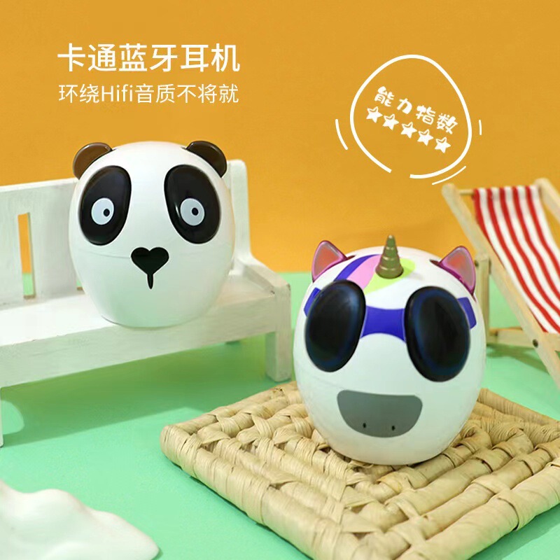 New TWS to Ear Bluetooth Headset Panda Cute Cartoon Real Wireless Sports Headset Factory Wholesale Headset New TWS to Ear Bluetooth Headset Panda Cute Cartoon Real Wireless Sports Headset Factory Wholesale Headset