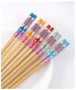 Organic non-slip chopsticks home use from natural wood, tableware, new collection