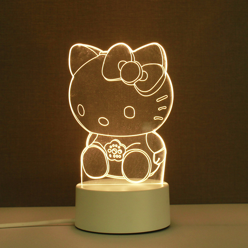 クリエイティブアクリル3d立体小夜灯誕生日プレゼント|undefined