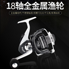 Wholesale all-metal fishing reel 18-axis gapless spinning wheel fishing rod sea rod wheel road sub reel reel fishing reel