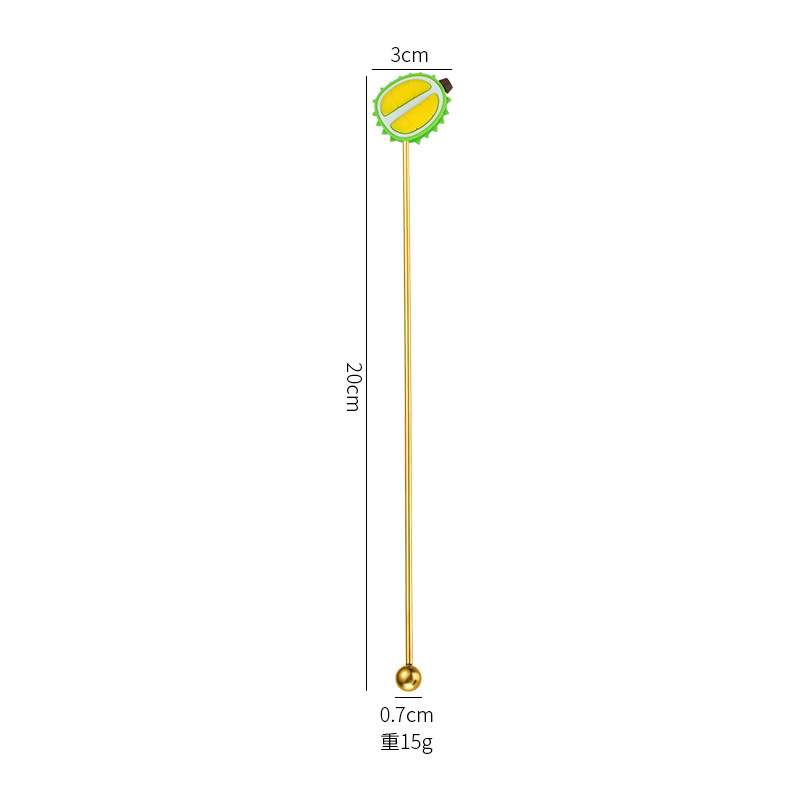 304 소재 19CM 두리안 볶음스틱 [골드]
