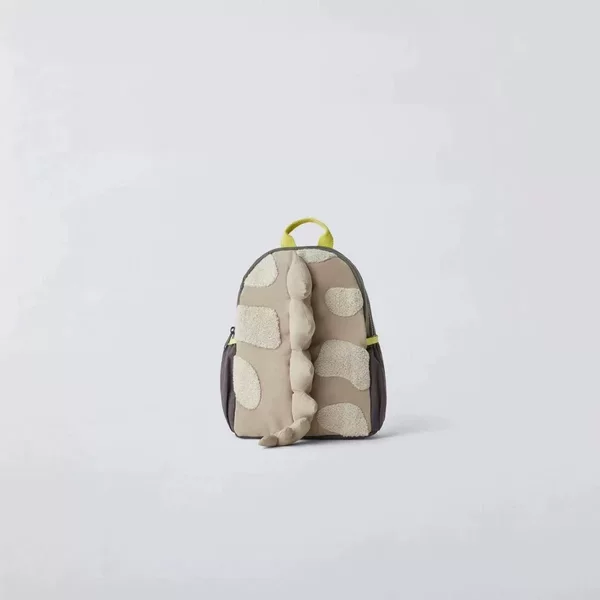 Cross-Border Children's Bags for Boys and Girls, Cute Contrasting Color Animal-Shaped Dinosaur Backpacks, Soft Cartoon Backpacks