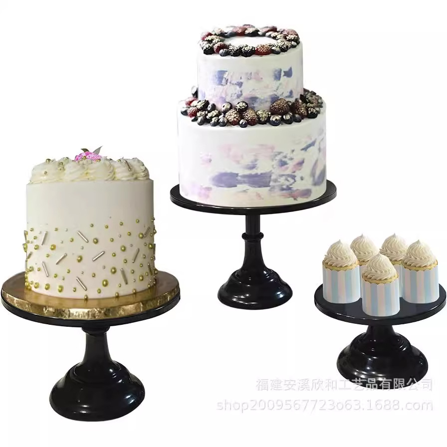 Estante de pastel de metal europeo tienda de té de leche dulces dulces dulces bandeja de pies altos props de boda bandeja de pastel decoración