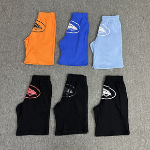Corteiz classic series ship print logo shorts INS trendy hip hop skateboard casual pants men and women