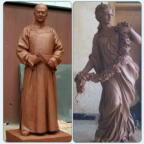 FRP Sculpture Factory Cast Copper Character Campus Celebrity…