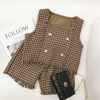 Children's spring set, clothing, T-shirt, shorts, Chanel style, 2022 collection, Korean style, western style